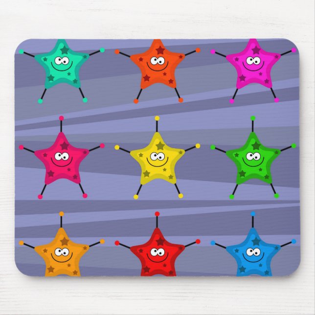 Mousepad Estrelas Funky (Frente)