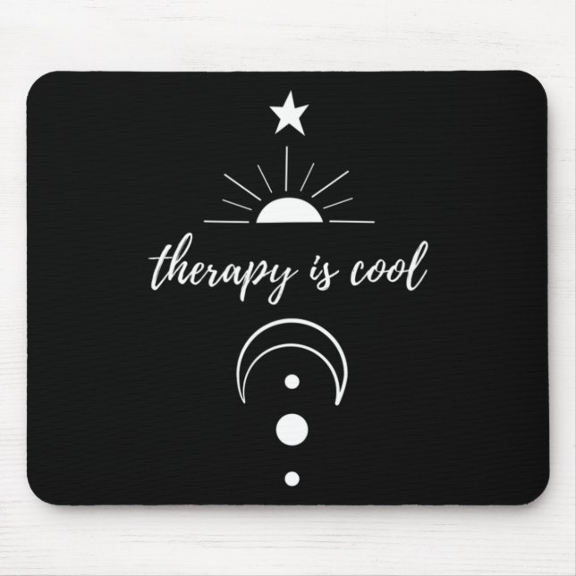 Mousepad Estrelas Legal de Lua de Saúde Mental (Frente)