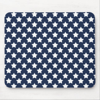 Mousepad Estrelas marinhos Azul e Brancas, Padrão Estrelado