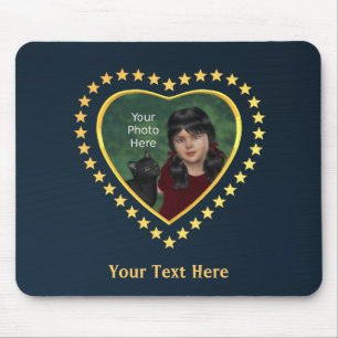 Mousepad Estrelas no Azul da Meia-Noite: Adicionar Foto