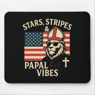 Mousepad Estrelas primeiro papa americano