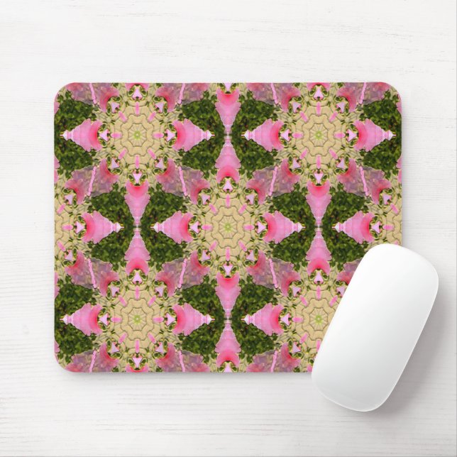 Mousepad Estrelas Rosa... (Com mouse)
