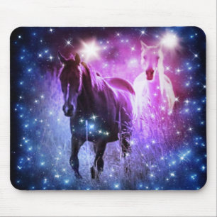 Mousepad Estrelas roxas roxas roxas roxas românticas Galáxi