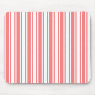 Mousepad Estrias de coral e doces brancos