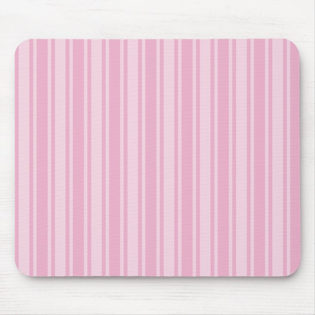 Mousepad Estrias de doces cor-de-rosa pálido (Frente)