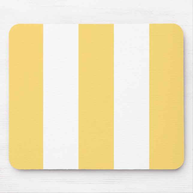 Mousepad Estrias Verticais Amarelas E Brancas (Frente)