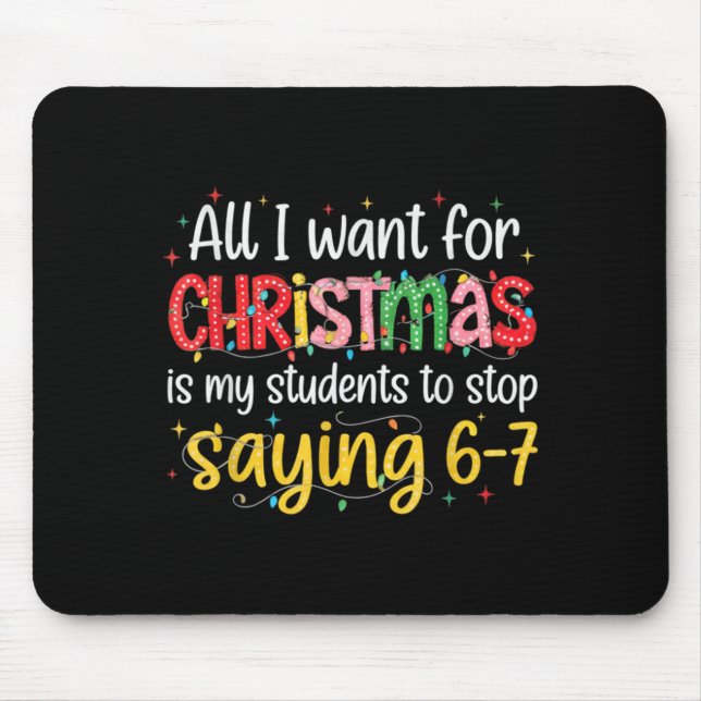 Mousepad Estudantes Dizendo 6-7 67 Seis Sete Professor Dive (Frente)
