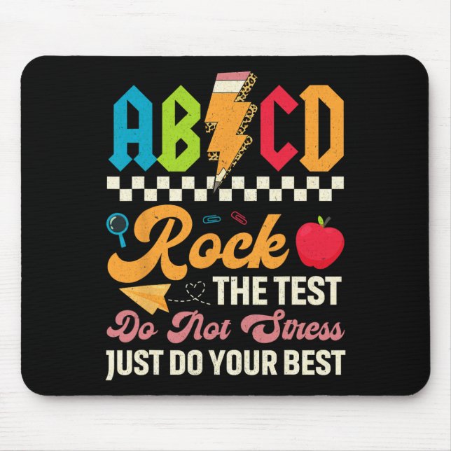 Mousepad Estudantes Do Dia De Teste Da Abcd Rock (Frente)