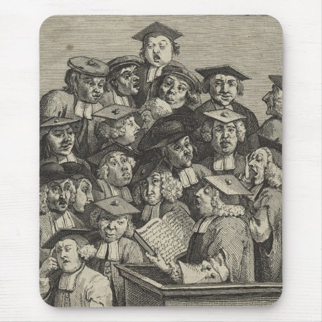 Mousepad Estudiosos em uma aula (por William Hogarth) (Frente)