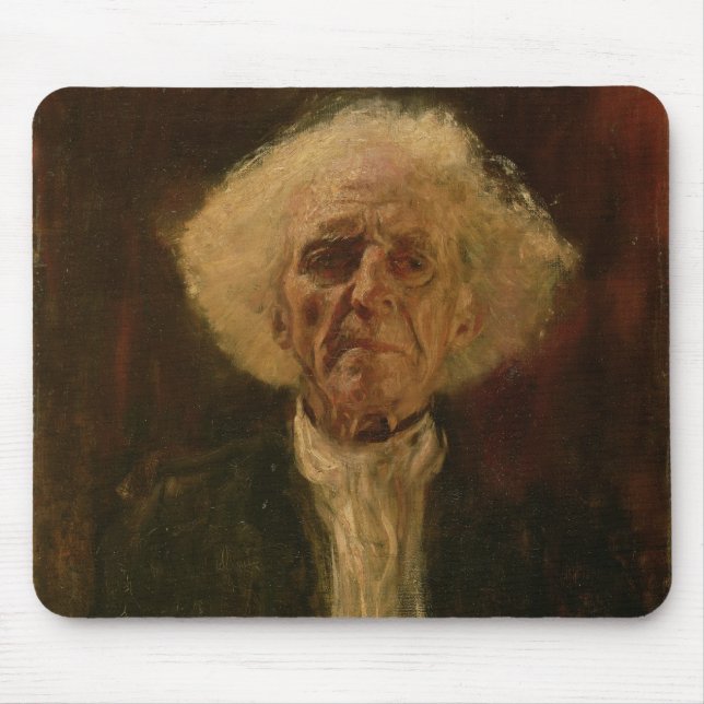 Mousepad Estudo da cabeça de um homem cego (óleo em canvas) (Frente)