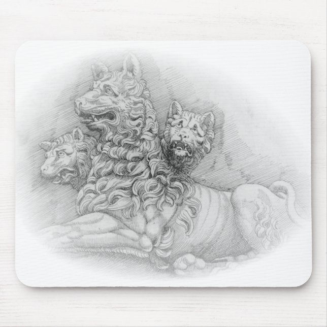 Mousepad Estudo da estátua de leões - Pierre Jacques mousep (Frente)