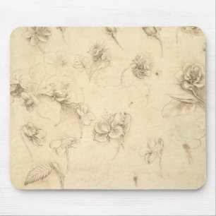 Mousepad Estudo das flores Grama-como de plantas (Briza M