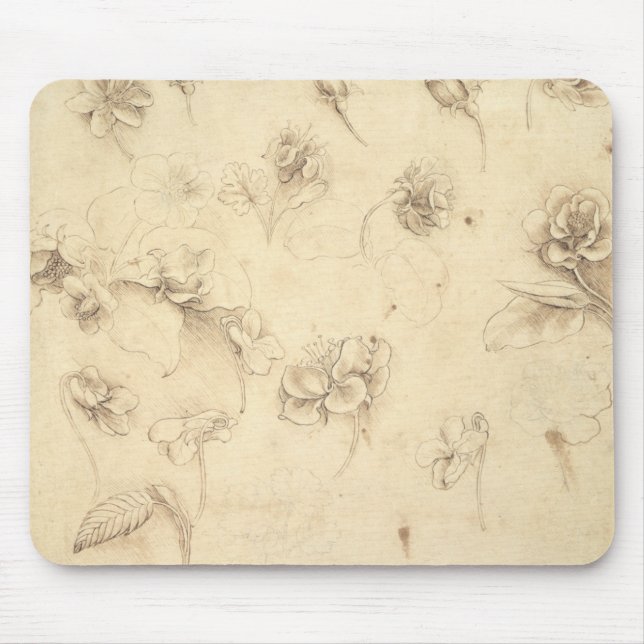 Mousepad Estudo das flores Grama-como de plantas (Briza M (Frente)