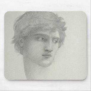 Mousepad Estudo para a cabeça de Perseus (lápis no papel)