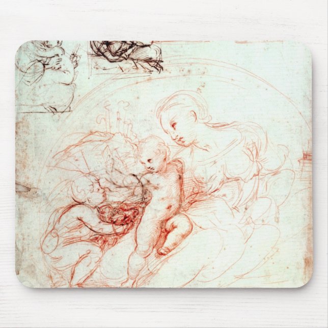 Mousepad Estudo para Madonna alba, c.1508-09 (Frente)