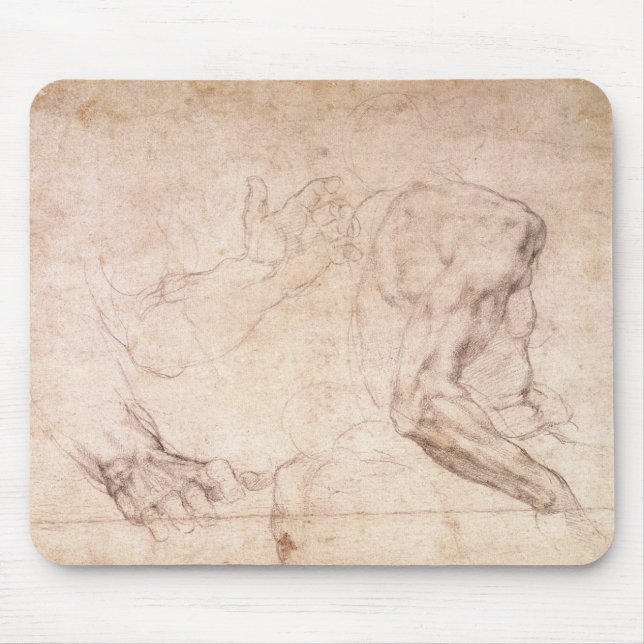 Mousepad Estudos das mãos e de um braço (Frente)