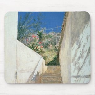 Mousepad Etapas em um jardim, Argélia, 1883