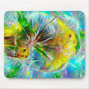 Mousepad Eteal Dandelions em Neon Dreamscape