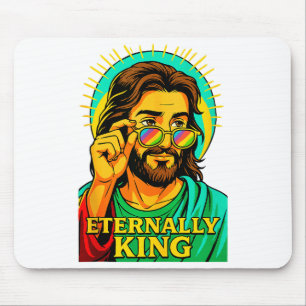 Mousepad Eternamente Rei Jesus Cristão Anime Manga Po