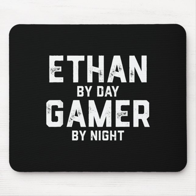 Mousepad Ethan Gamer Halloween Gaming Costume For Men Named (Frente)
