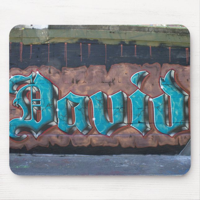 Mousepad Etiqueta de grafite: David (Frente)