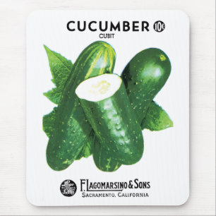 Mousepad Etiqueta de Pacote de Semente de Pepino