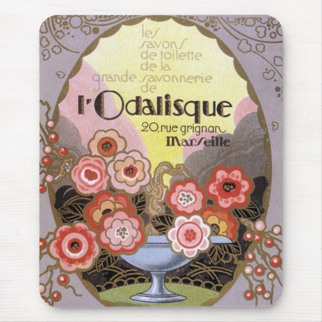 Mousepad Etiqueta de Perfume Odalisável (Frente)
