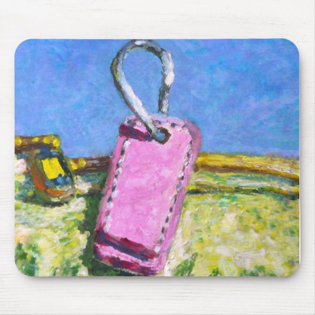 Mousepad Etiqueta Rosa (Frente)