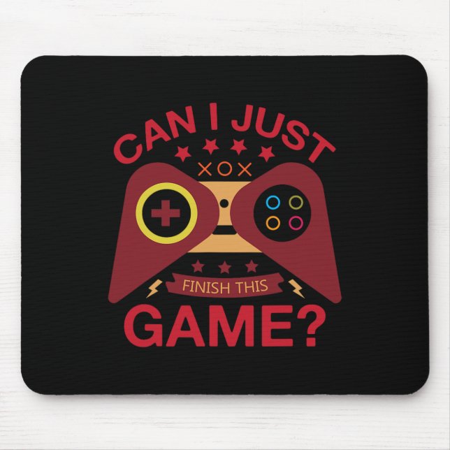Mousepad Eu Acabei O Gami De Controladora De Vídeo Do Jogo (Frente)