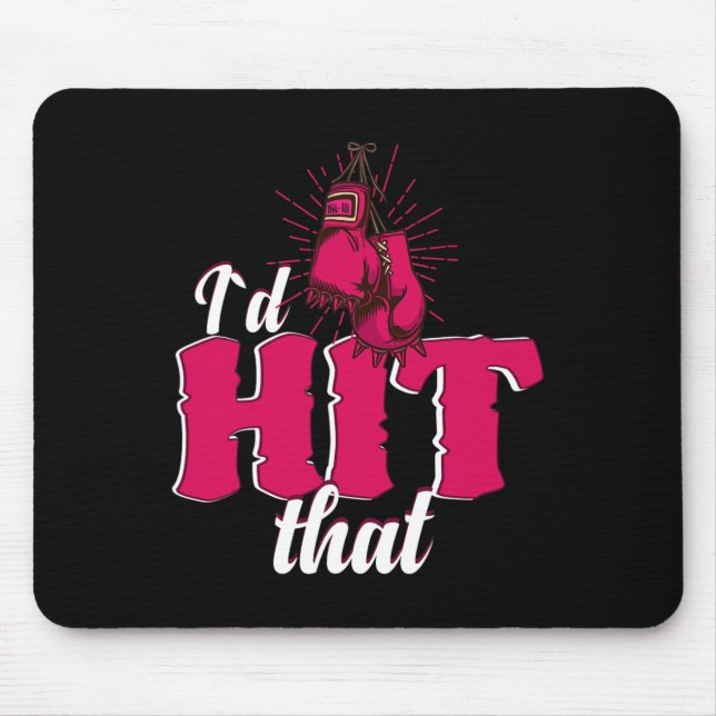 Mousepad Eu Acertaria Esse Presente Engraçado de Boxe Para  (Frente)