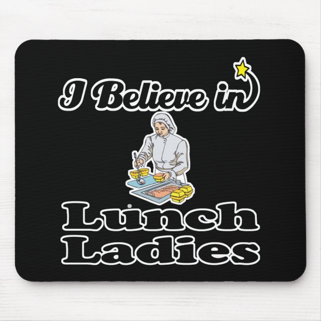 Mousepad eu acredito nas senhoras do almoço (Frente)