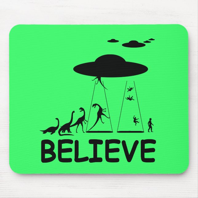 Mousepad Eu acredito nos aliens (Frente)