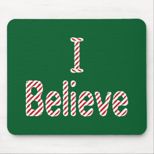 Mousepad Eu acredito o papai noel do Feliz Natal do ~