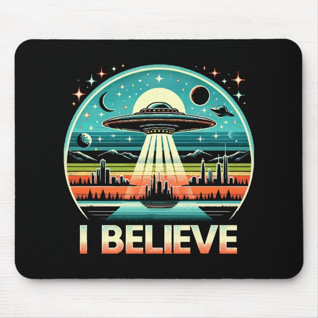 Mousepad Eu acredito - OVNI (Frente)