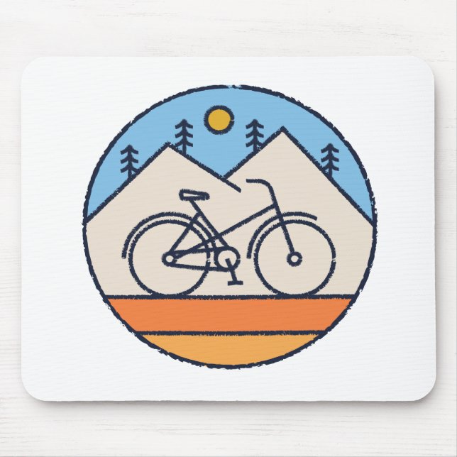 Mousepad eu adoro andar de bicicleta (Frente)