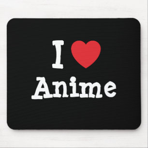 Mousepad Eu adoro anime personalizado personalizado