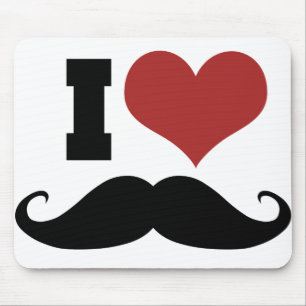Mousepad Eu Adoro bigode