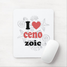 Mousepad Eu adoro cenozoico, citação engraçada para cientis