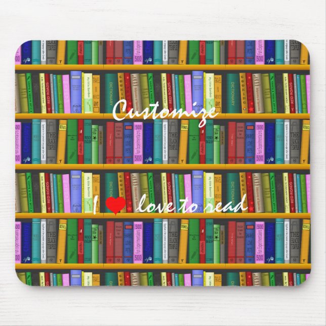 Mousepad Eu adoro ler livros Thunder_Cove (Frente)