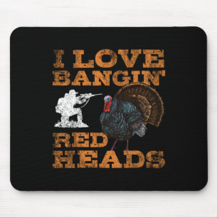 Mousepad Eu Adoro Ngin 'Red Head Turquia caçando amantes