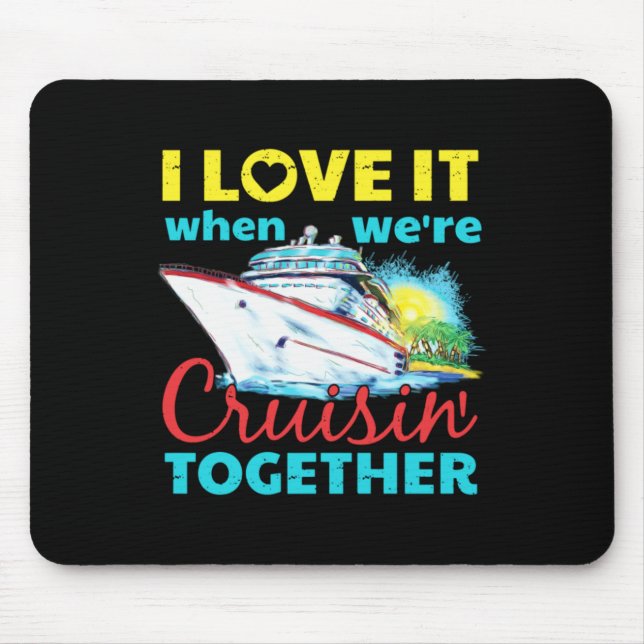 Mousepad Eu Adoro Quando Estamos Passeando Juntos (Frente)