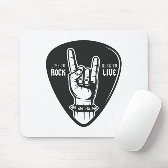 Mousepad Eu adoro rock (Com mouse)