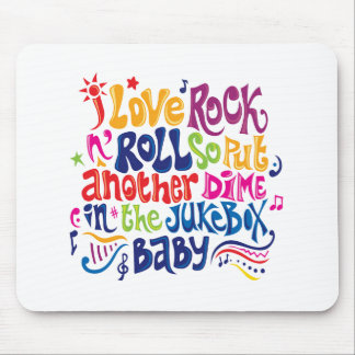 Mousepad Eu adoro rock'n roll