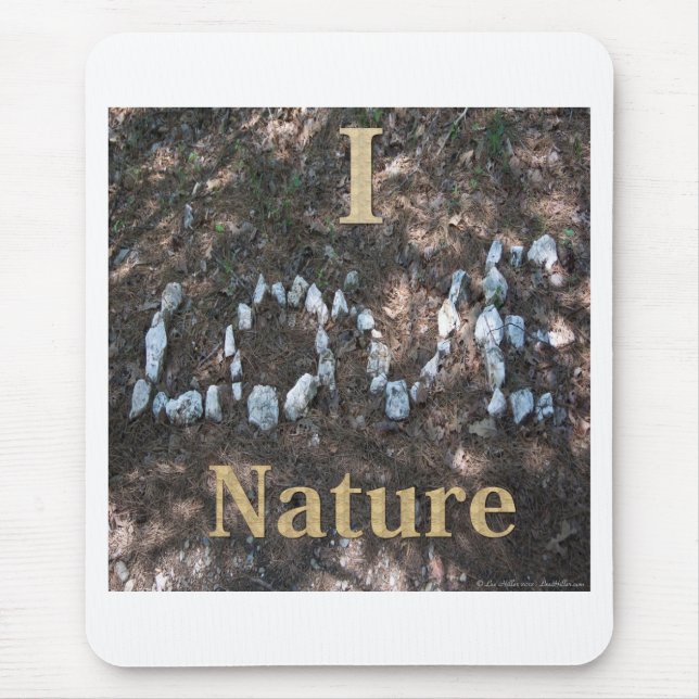 Mousepad Eu adoro Roupa da Natureza e presentes (Frente)