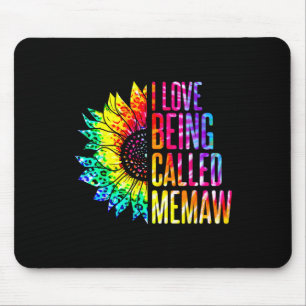 Mousepad Eu Adoro Ser Chamado Memaw Sunflower Tie Dye Mãe