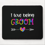 Mousepad Eu Adoro Ser Um Alvo Orgulhoso, Casais De Cortinas<br><div class="desc">Eu Adoro Ser Um Casamento De Casais Tchos Orgulhosos</div>