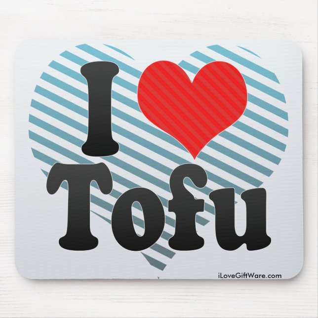 Mousepad Eu Adoro Tofu (Frente)