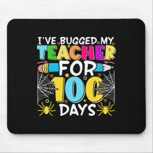 Mousepad Eu agarrei meu professor por 100 dias de escola