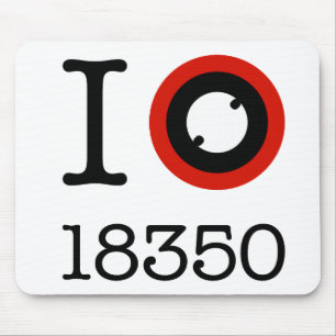 Mousepad Eu amo 18350 baterias do Li-Íon