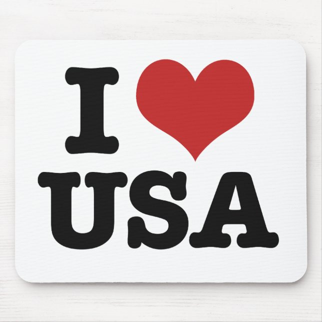 Mousepad Eu amo a América (Frente)